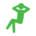 Ideal Environment Icon of Man Leaning