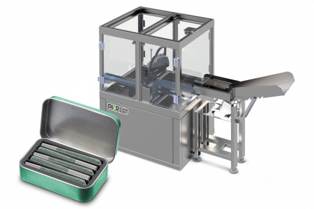 pre roll container filler tray system